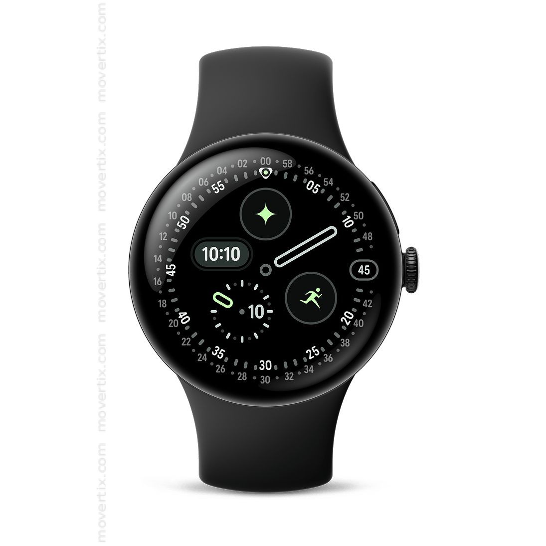 Google Pixel Watch, Matte Black　LTE Google Pixel Watch 4 41mm LTE Black and Black Sport Band