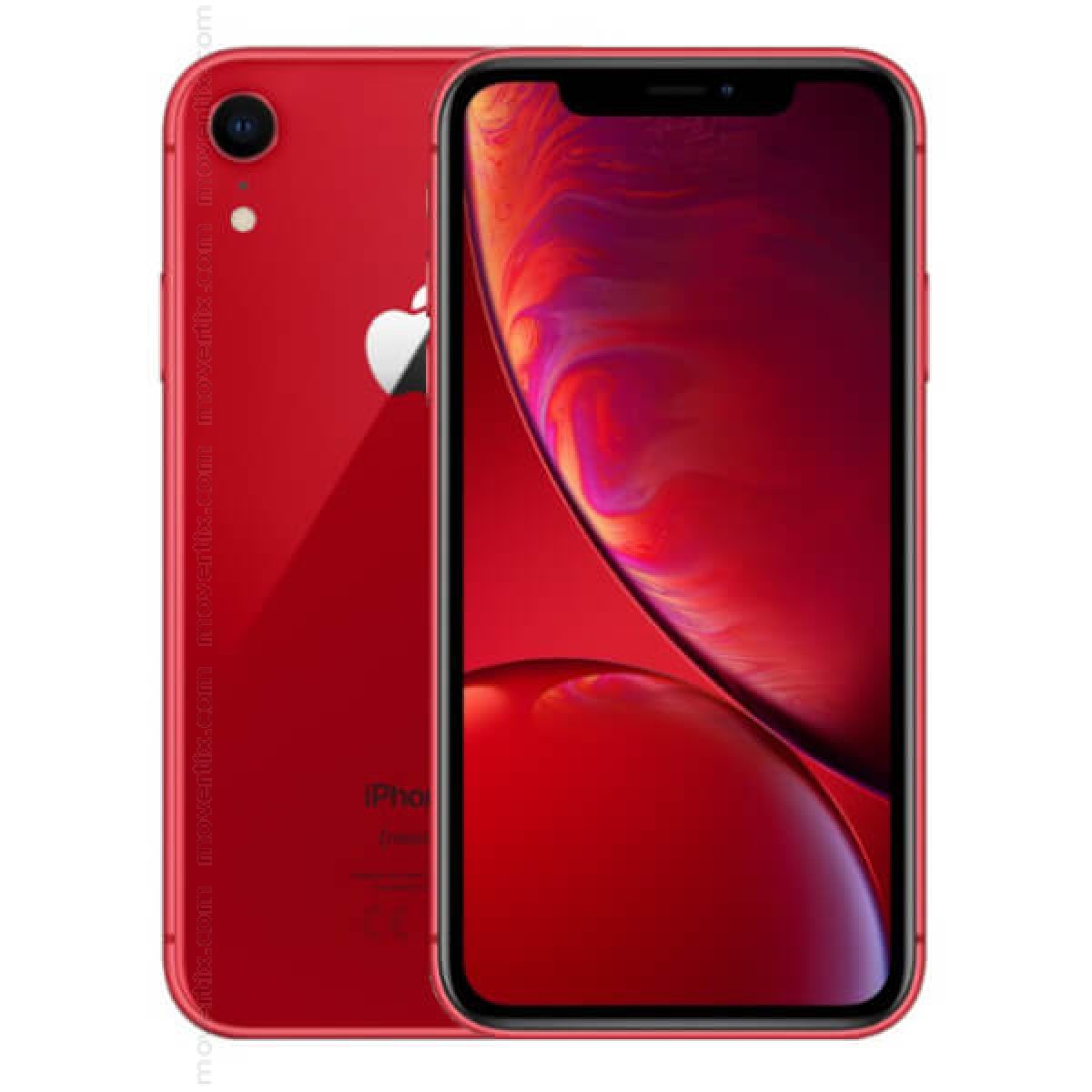 スマートフォン本体【美品】iPhone XR 128GB RED ケース付き