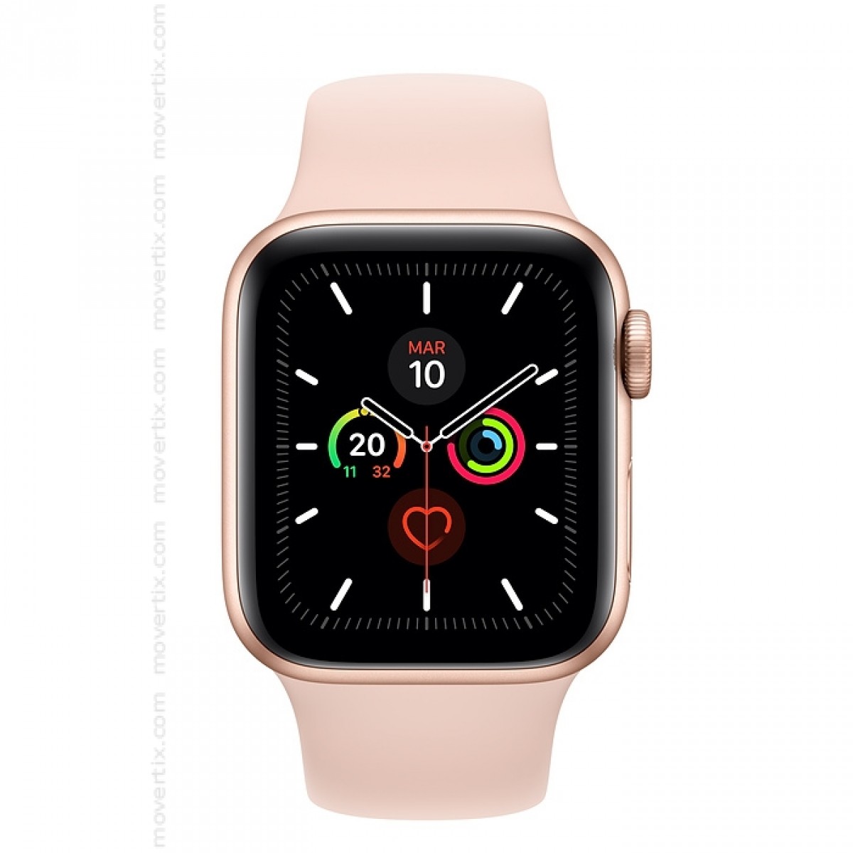 Apple Watch Series 5 Gps 40mm Gold With Pink Sand Band Mwv72ty