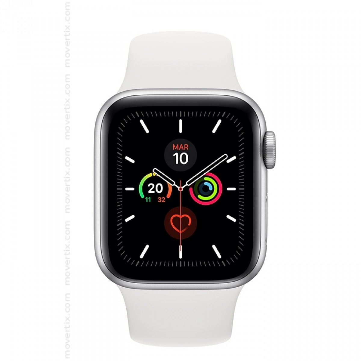 apple watch silver and white