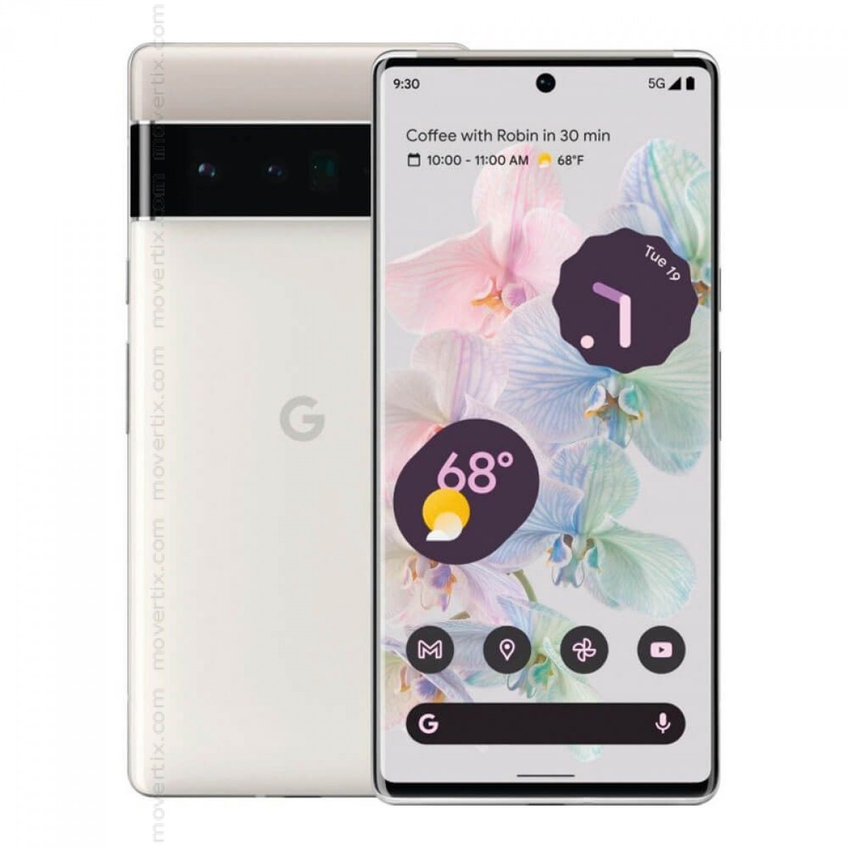 Google Pixel 6 Pro 5G Cloudy White 128GB (810029930925) | Movertix Mobile  Phones Shop