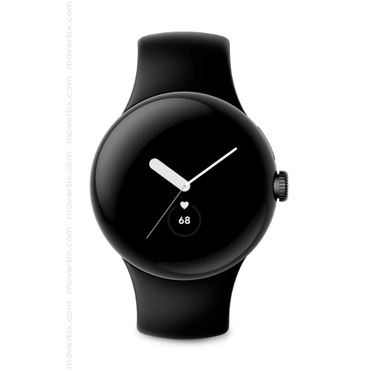 Google Pixel Watch LTE 41mm Matte Black and Obsidian Active band