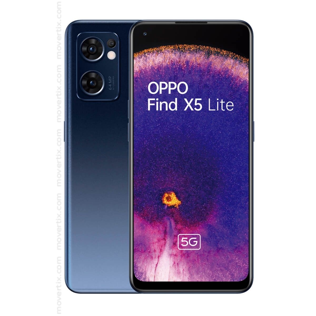 Oppo Find X5 Lite 5G Dual SIM Starry Black 256GB and 8GB RAM - CPH2371  (6932169301930) | Movertix Mobile Phones Shop