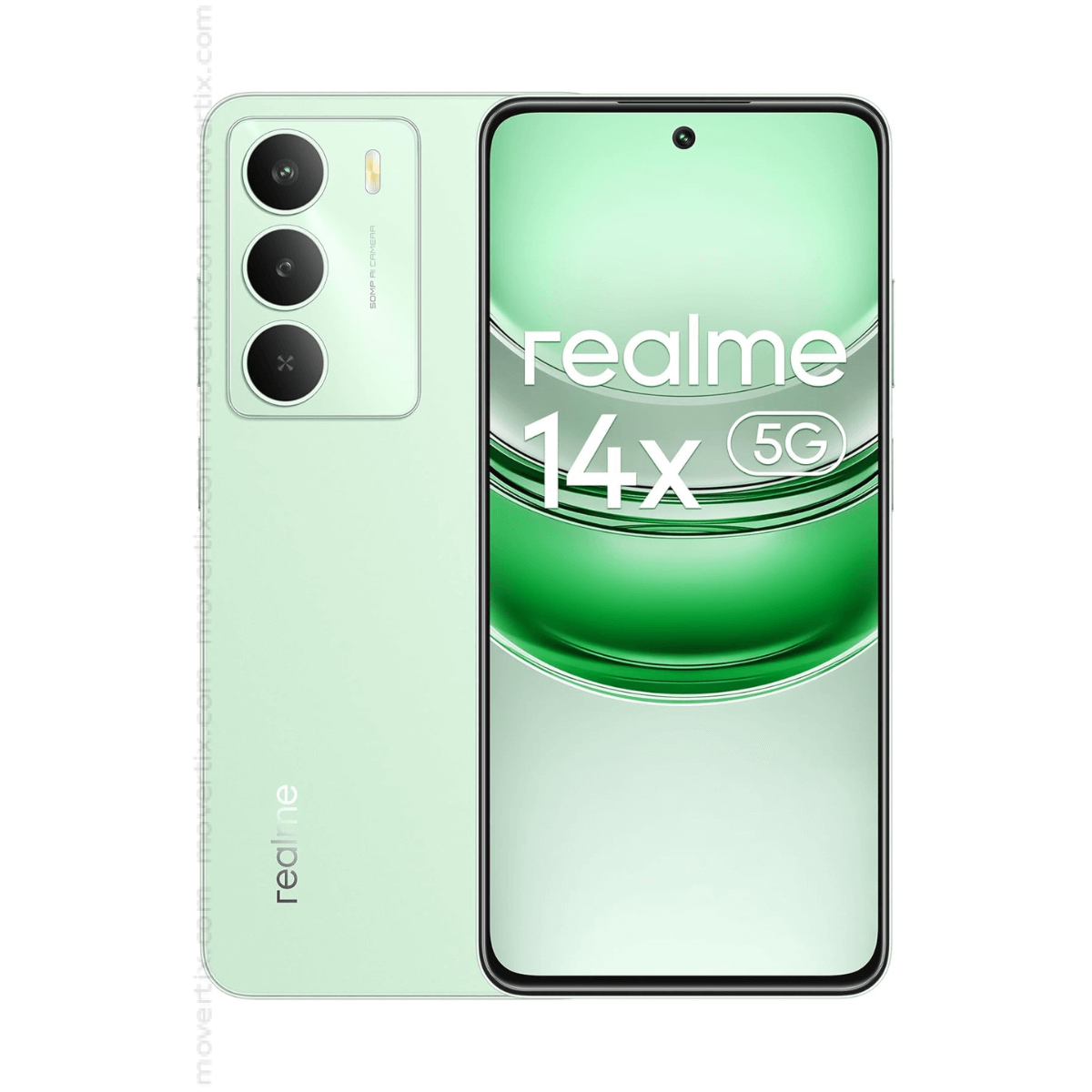 新品未開封realme 14X 5G 8GB+256GB緑色 Realme 14X 5G 8GB/256GB Green Dual SIM (6941764455481) | Movertix