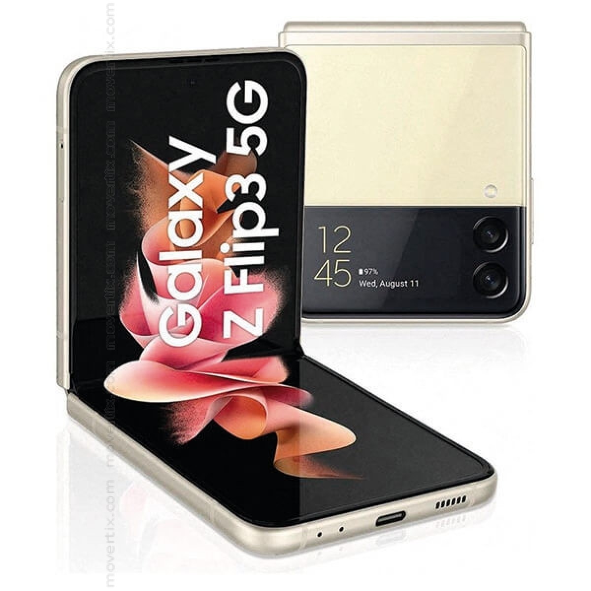 Samsung Galaxy Z Flip3 5G Cream 128GB and 8GB RAM (SM-F711B)