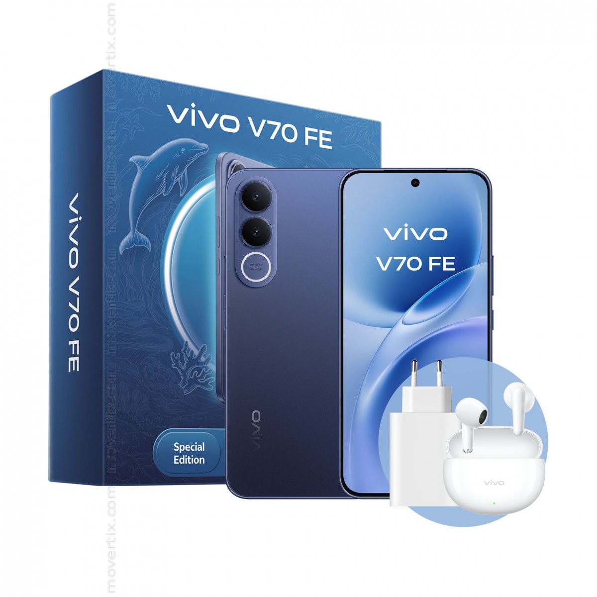 Vivo V70 FE 5G Dual SIM Blue 8GB/512GB Bundle (6932204524201