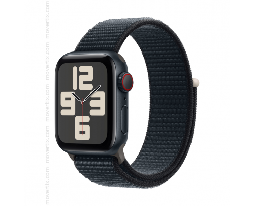 Apple Watch SE (2nd Gen) 2023 GPS + Cellular 40mm Aluminum with Midnight Black Sport Loop Band