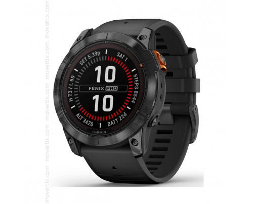 Garmin Fenix 7X Pro Solar 51mm GPS Grey with Black Strap