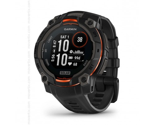 Garmin Instinct 3 Solar GPS 45mm Noir et bracelet Noir