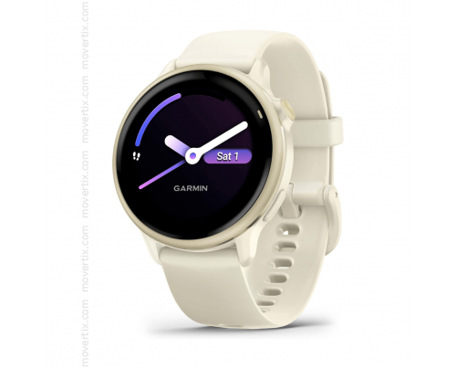Garmin Vivoactive 6 GPS 42mm Gold with White Silicone Strap