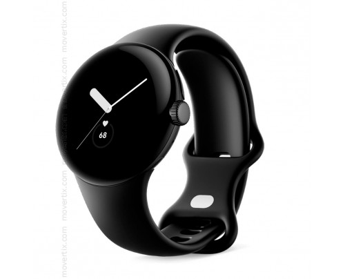 Google Pixel Watch 41mm WiFi Matte Black and Obsidian Black Sport Band