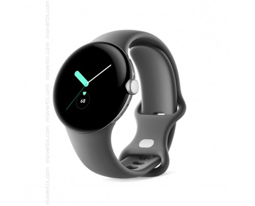 Google Pixel Watch WiFi 41mm Argento e cinturino sport Antracite