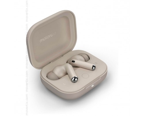 Motorola Moto Buds+ Bluetooth Headphones Beige (Beach Sand)