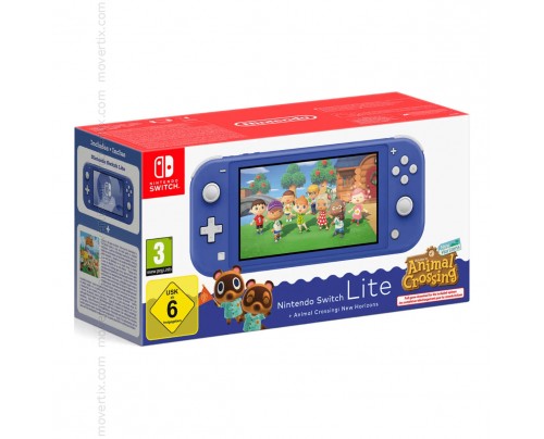 Nintendo Switch Lite Blau + Animal Crossing New Horizons