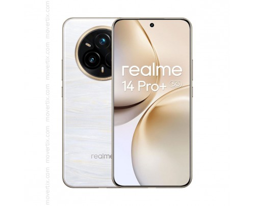 Realme 14 Pro+ 5G Double SIM Blanc perle avec 512Go et 12Go RAM