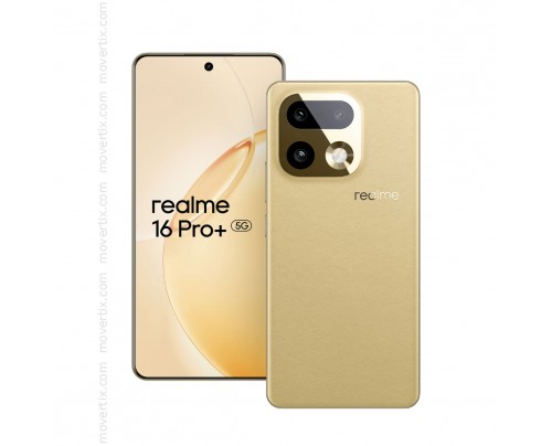 Realme 16 Pro+ 5G Dual SIM in Gold mit 256GB und 8GB RAM