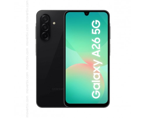 Samsung Galaxy A26 5G Dual SIM Black 128GB and 6GB RAM (SM-A266B/DS)
