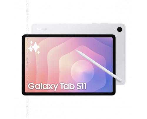 Samsung Galaxy Tab S11 (11", 5G) Prateado de 128GB e 12GB RAM (SM-X736B)