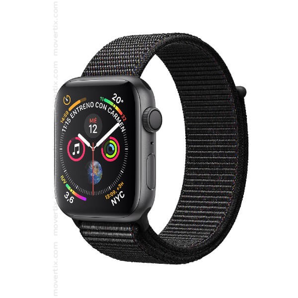 Apple Watch Series 4 (GPS) 44mm Space Grey with Black Loop ...