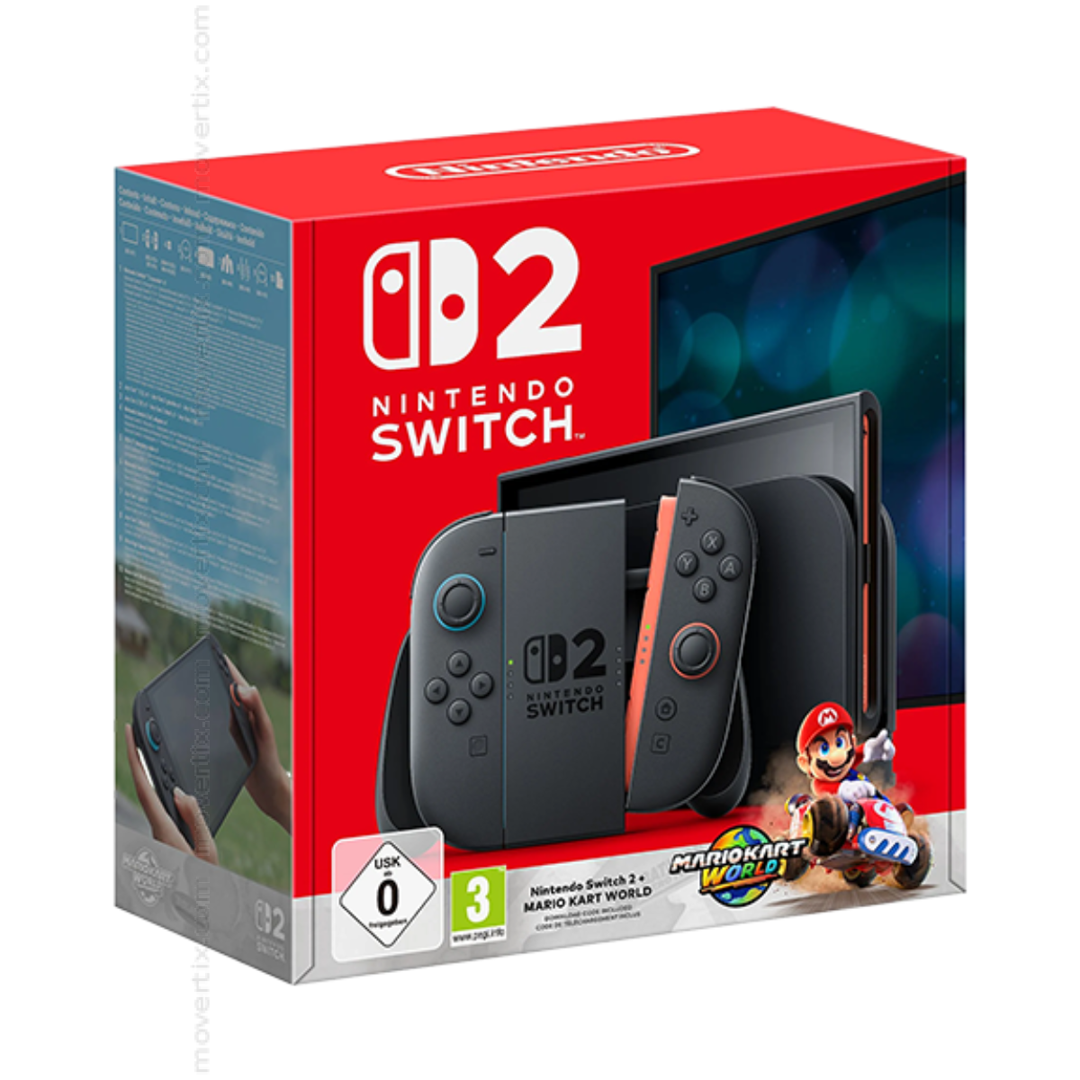 Nintendo Switch 2 Black Console (045496321444) | Movertix Mobile