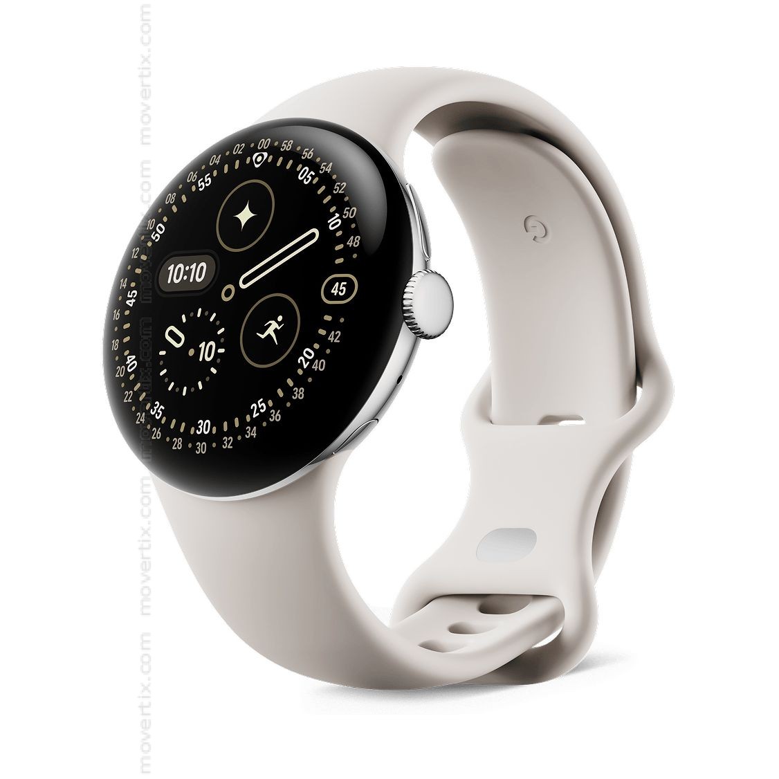 Google Pixel Watch LTE 41mm Champagne Gold and Hazel Active band