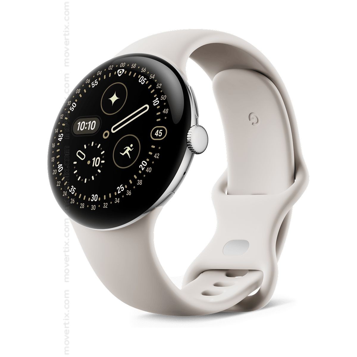 Google Pixel Watch LTE 41mm Matte Black and Obsidian Active band