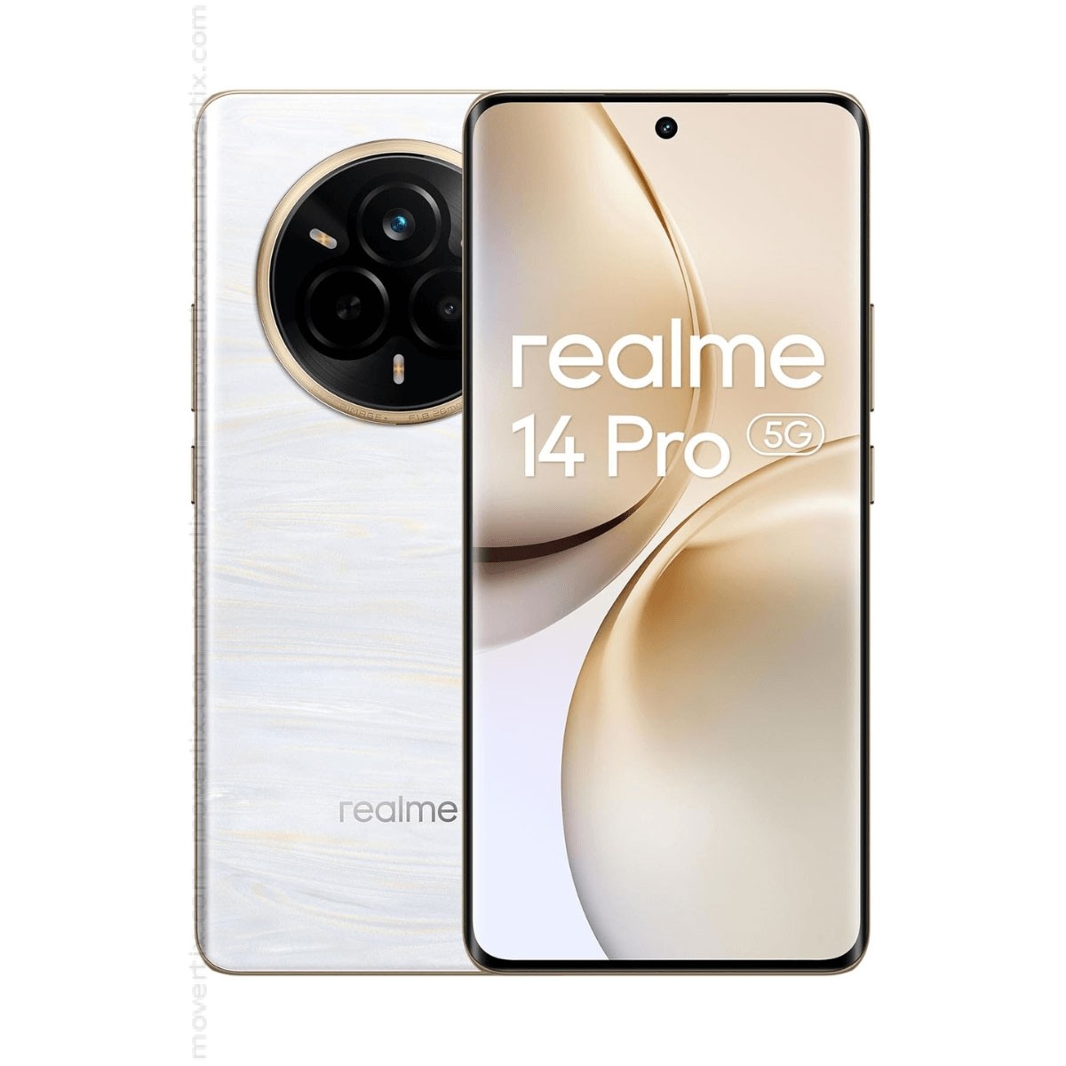 スマートフォン本体 Realme 14 Pro+ 5G 512GB Pearl White Realme 14 Pro+ 5G Dual SIM Pearl White 512GB and 12GB RAM