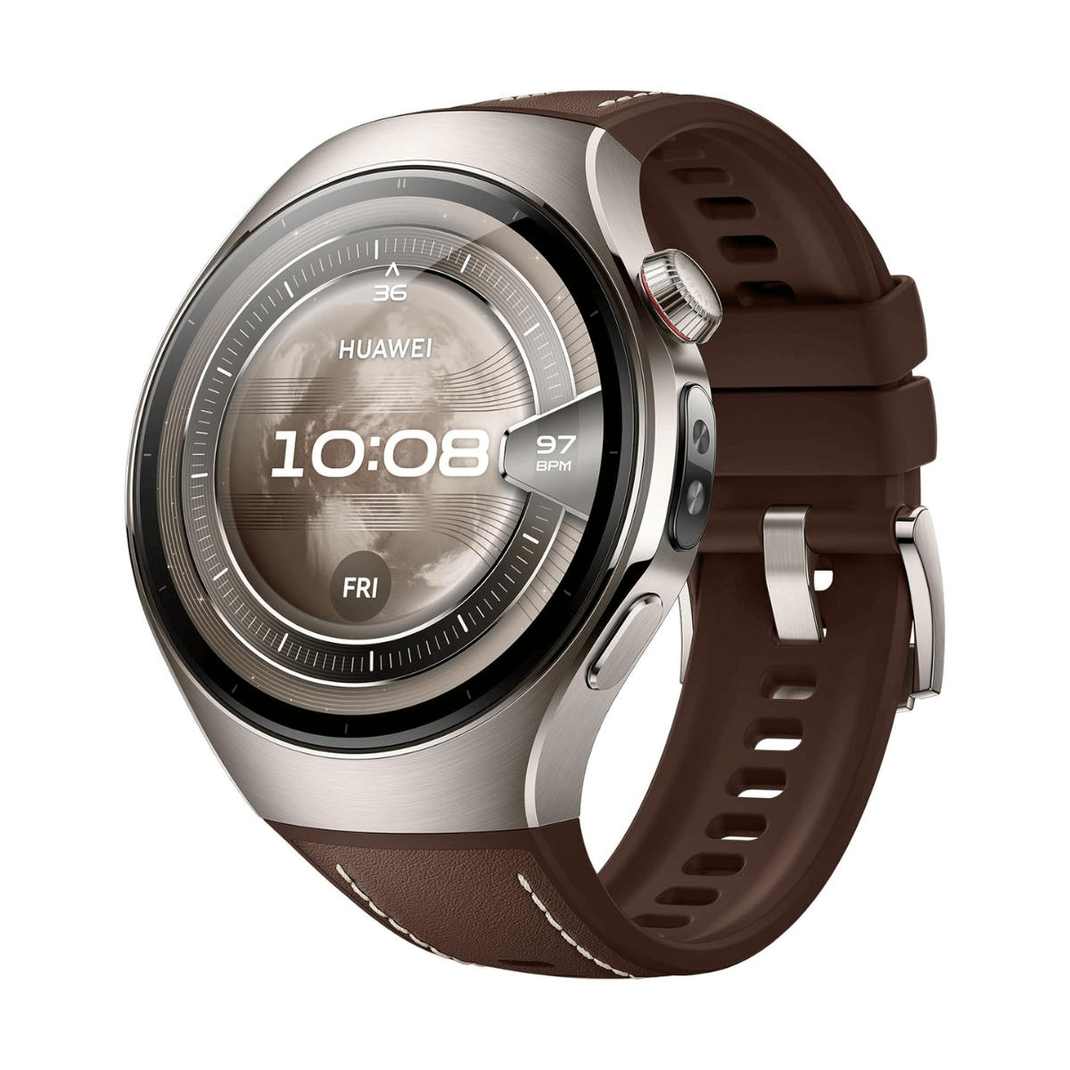 Huawei Watch 5 46mm Brown (Rates-L29F) (6942103154317) | Movertix